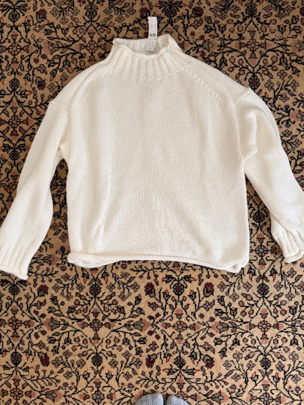 J. Crew 2025 Rollneck Sweater - NWT - Cream XXS